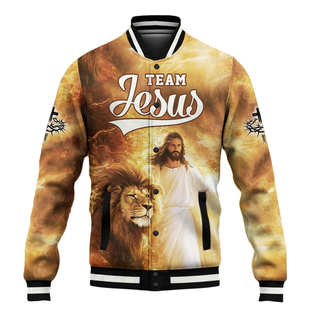 Team Jesus – Lion of Judah Baseball Jacket