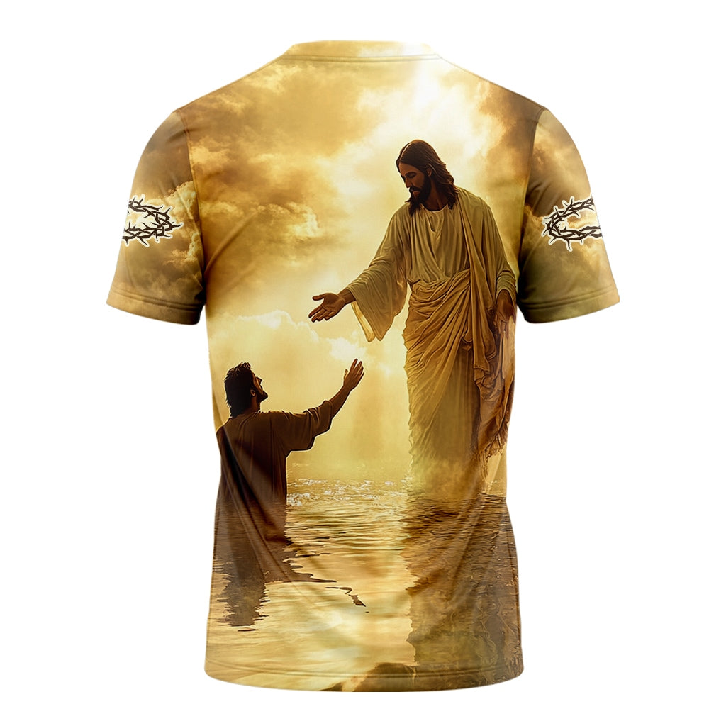 When Life Knocks Me Down Jesus Picks Me Up T-shirt