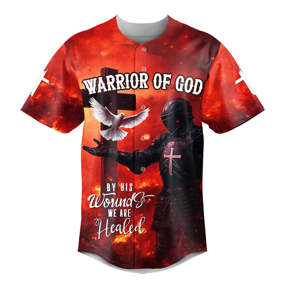 By His Wounds We Are Healed Custom Name Baseball Jersey