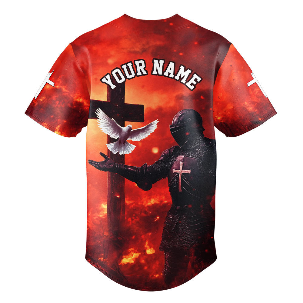 By His Wounds We Are Healed Custom Name Baseball Jersey