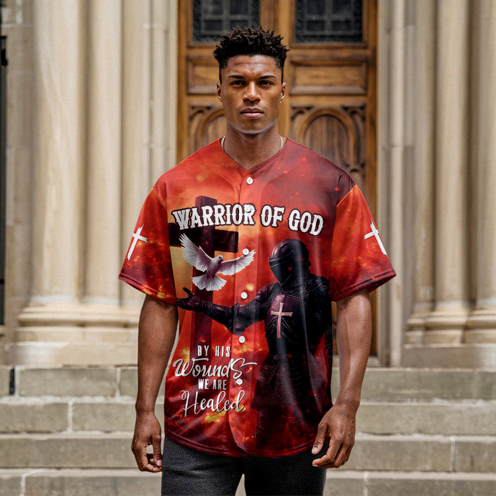 By His Wounds We Are Healed Custom Name Baseball Jersey