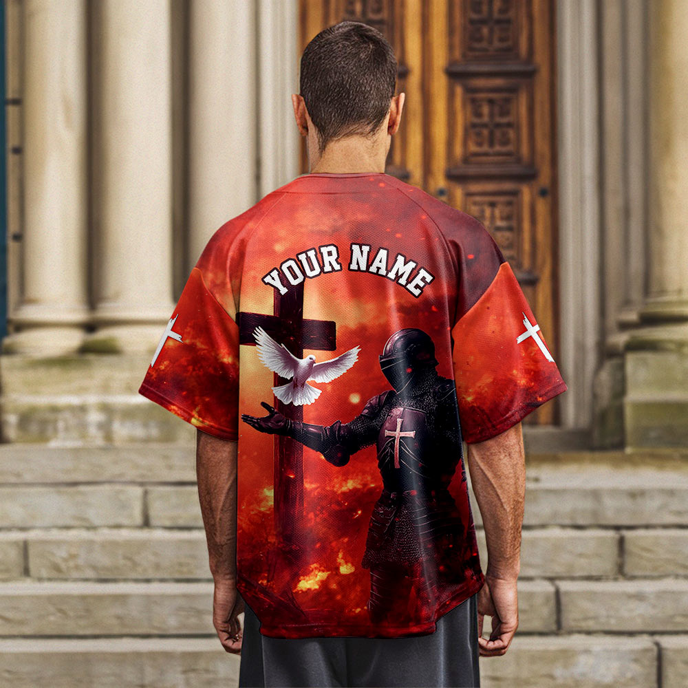 By His Wounds We Are Healed Custom Name Baseball Jersey