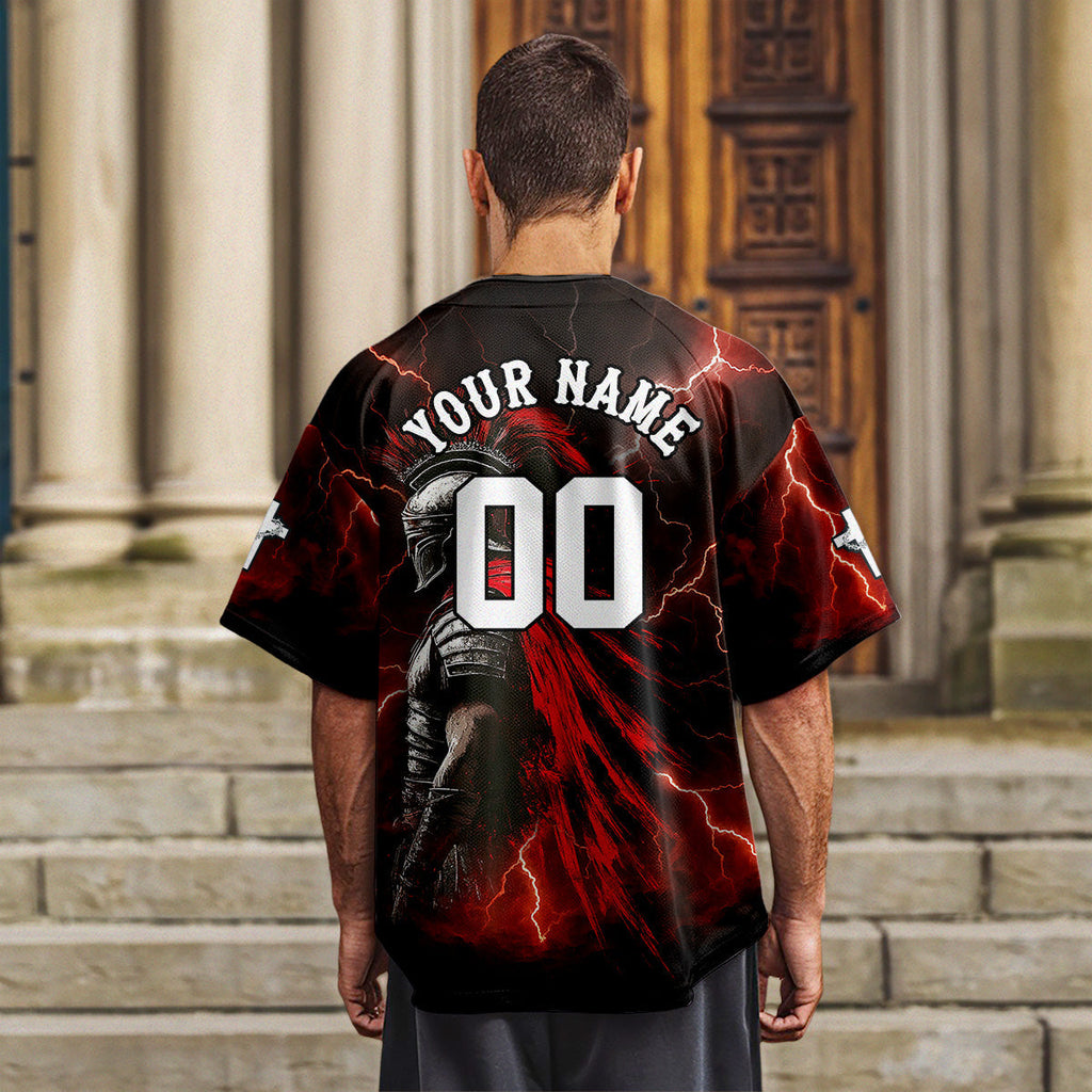 A Child Of God A Man Of Faith A Warrior Of Christ Baseball Jersey