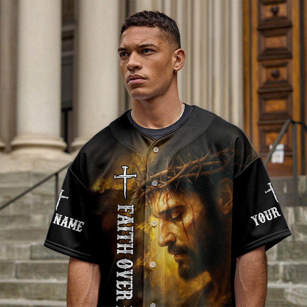 1 Cross 3 Nails 4 Given Custom Name Baseball Jersey