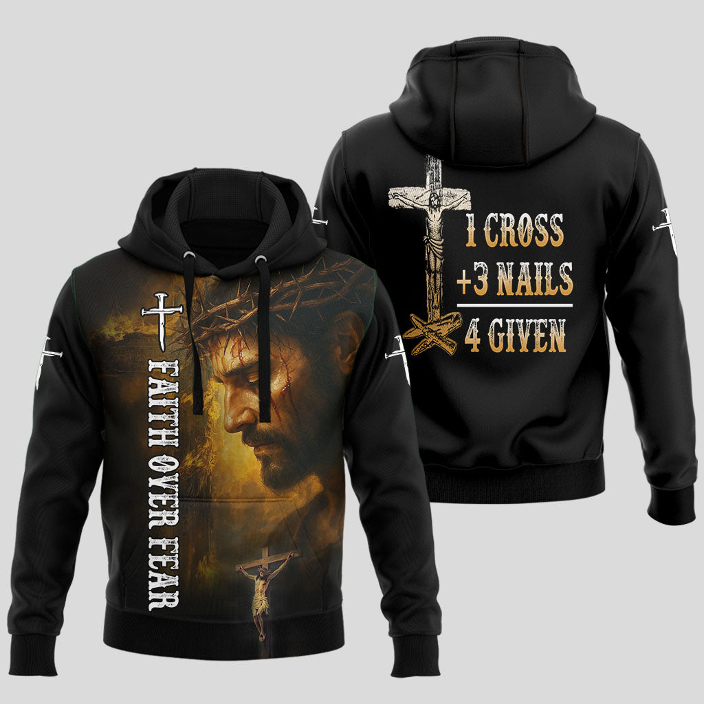 1 Cross 3 Nails 4 Given Hoodie