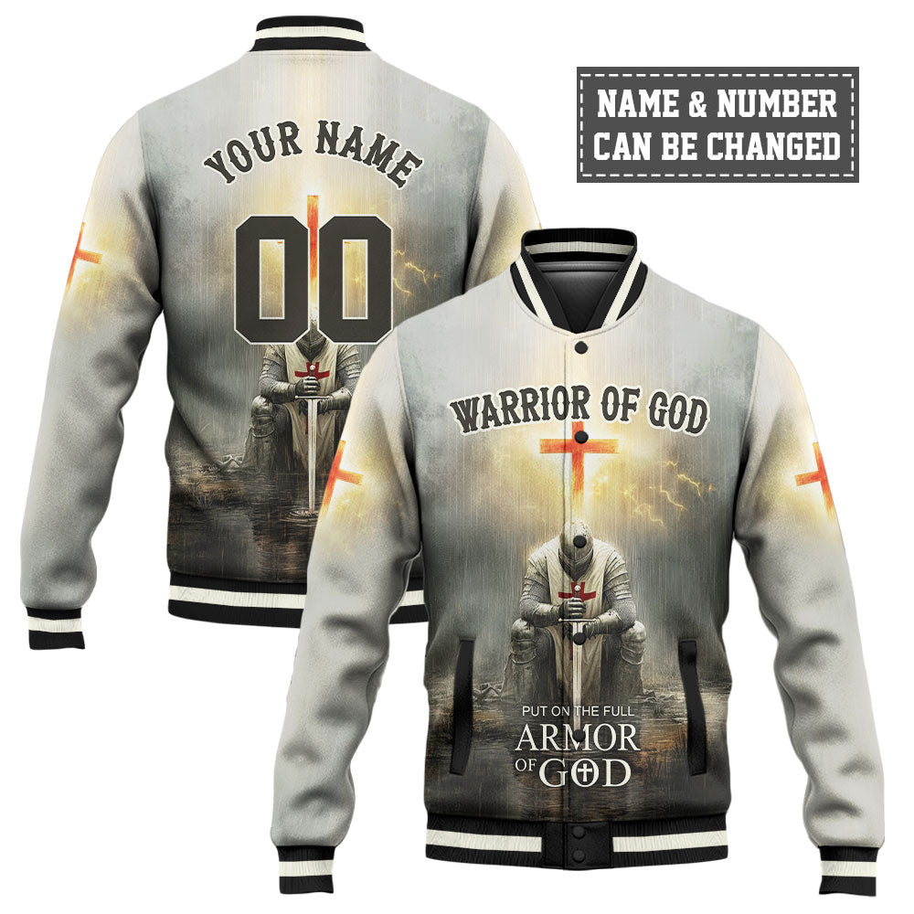 Put on the Full Armor of God Baseball Jacket