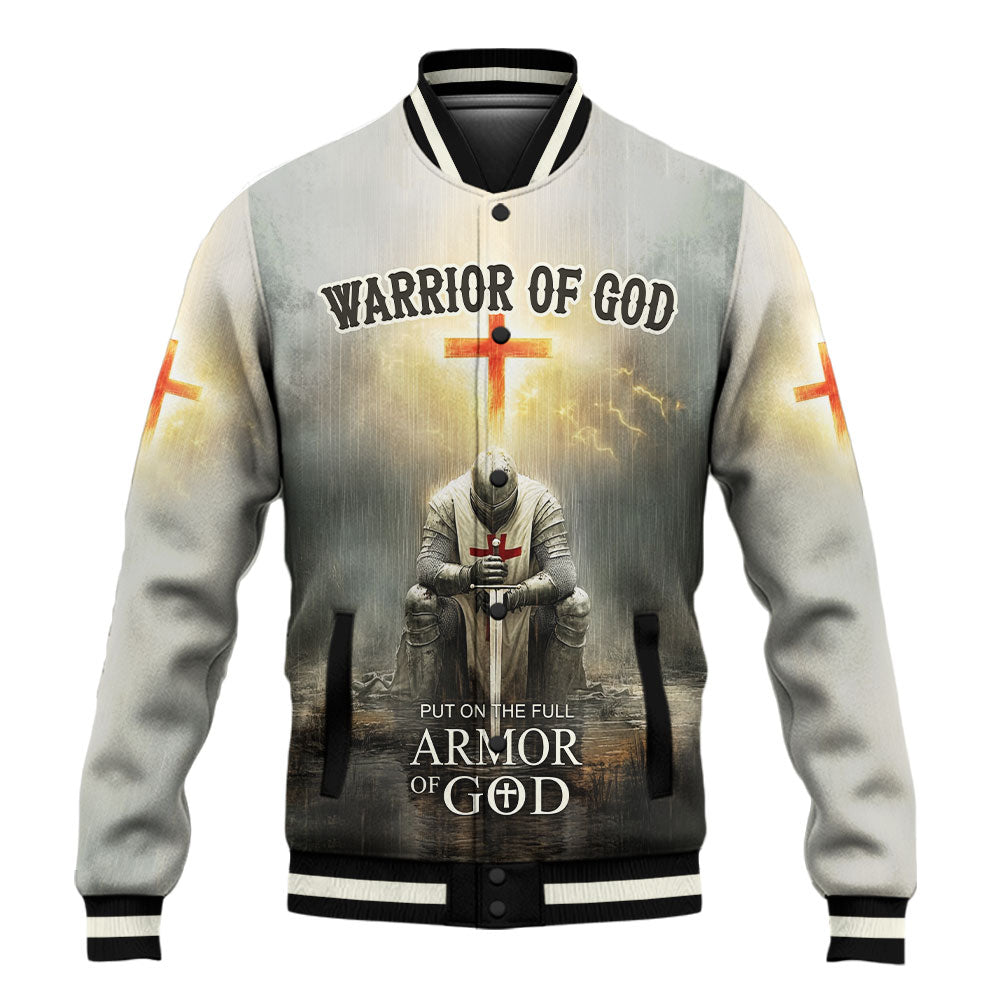 Put on the Full Armor of God Baseball Jacket