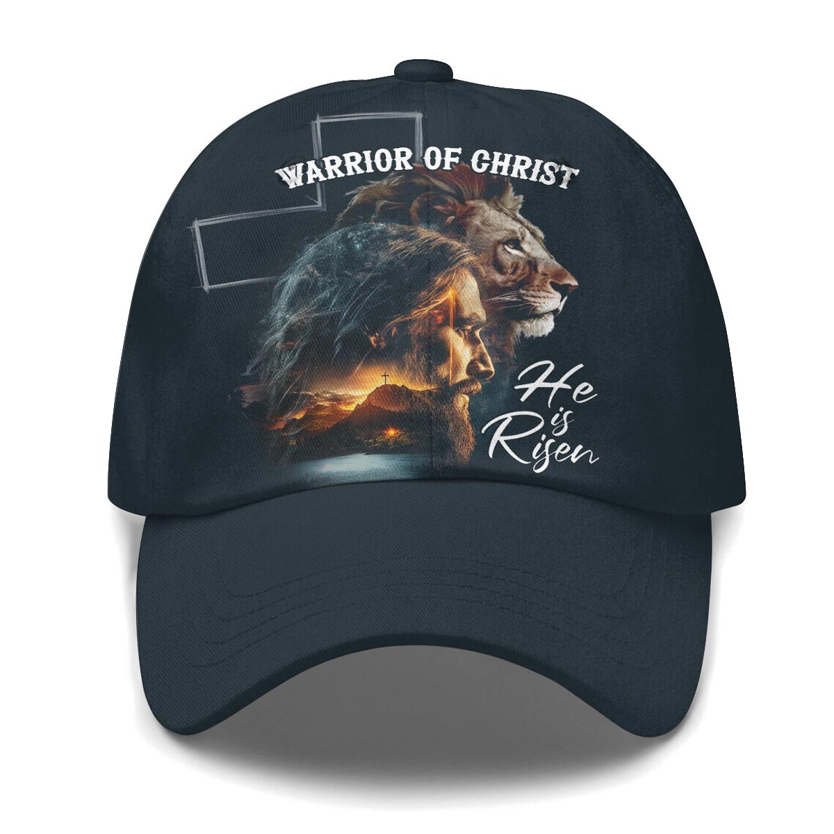 Warrior of Christ He is Risen Baseball Cap