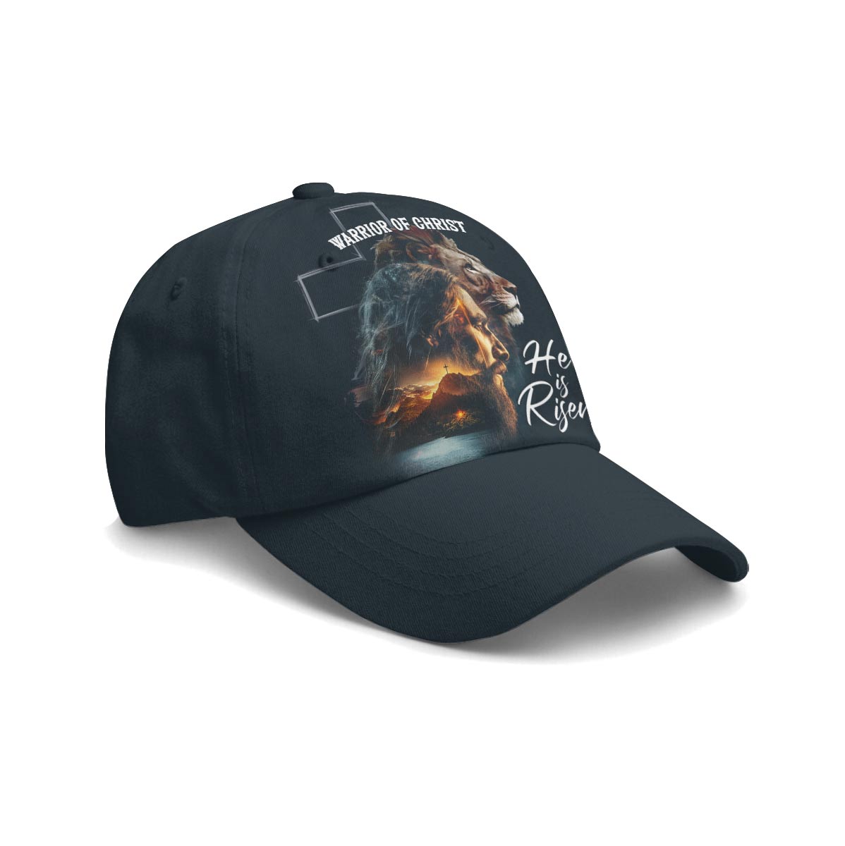 Warrior of Christ He is Risen Baseball Cap