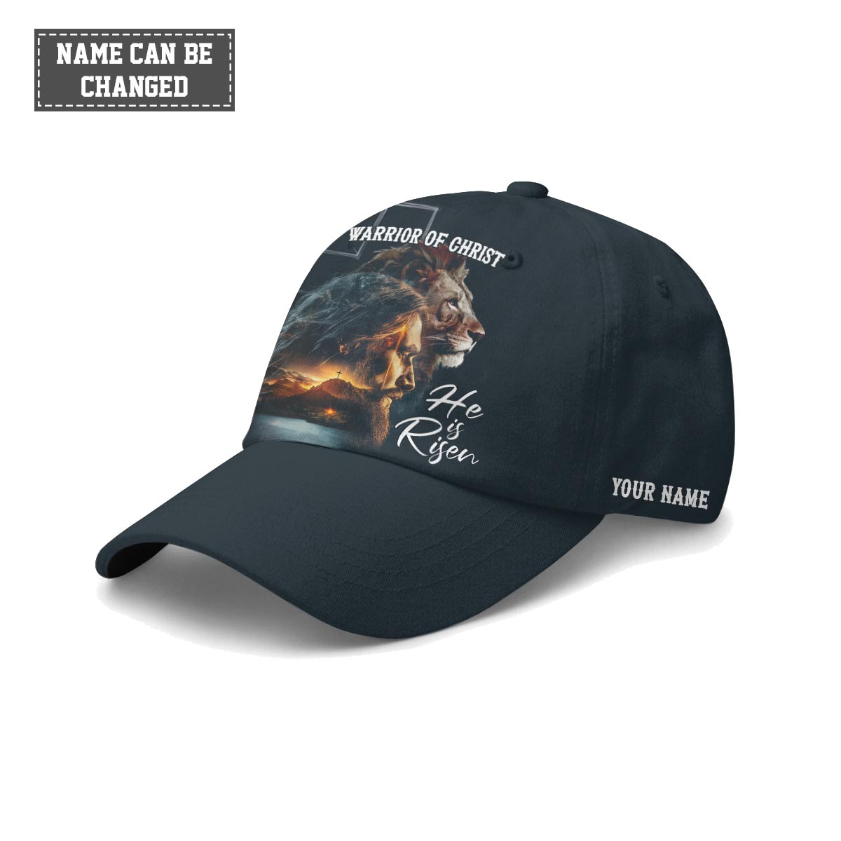 Warrior of Christ He is Risen Baseball Cap