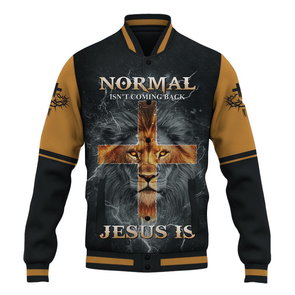 Normal isn't coming Back Baseball Jacket