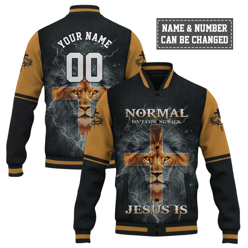 Normal isn't coming Back Baseball Jacket