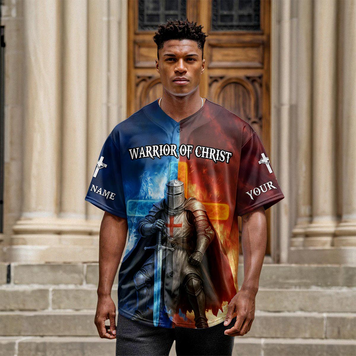 A Child Of God A Man Of Faith A Warrior Of Christ Custom Name Baseball Jersey