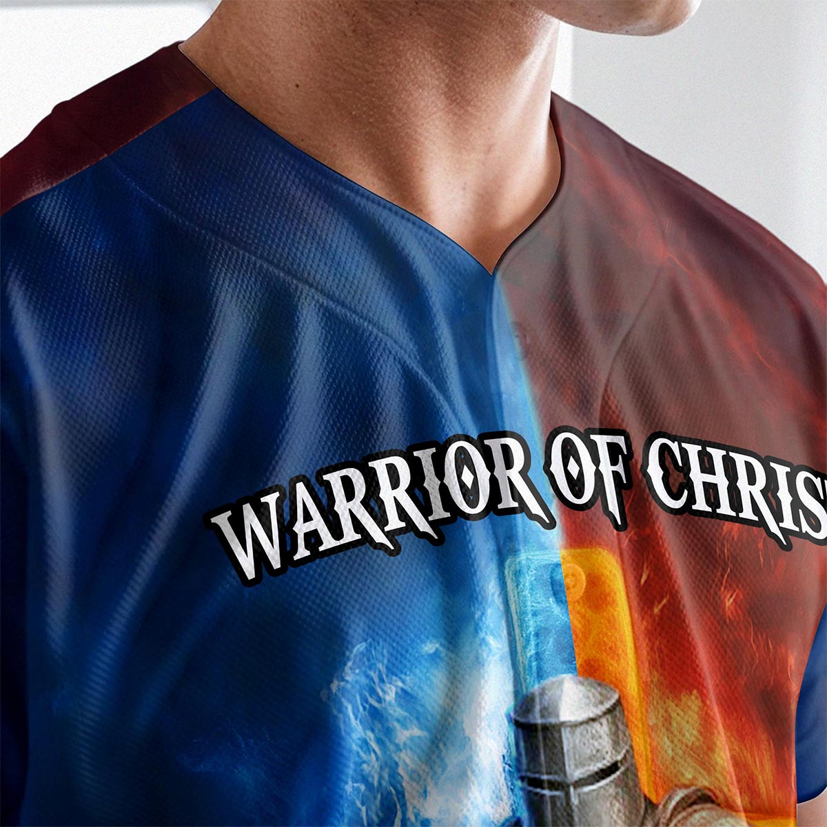 A Child Of God A Man Of Faith A Warrior Of Christ Custom Name Baseball Jersey