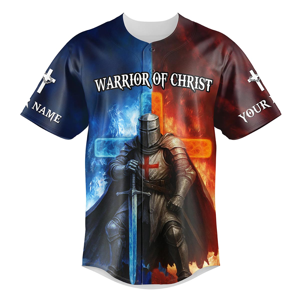 A Child Of God A Man Of Faith A Warrior Of Christ Custom Name Baseball Jersey
