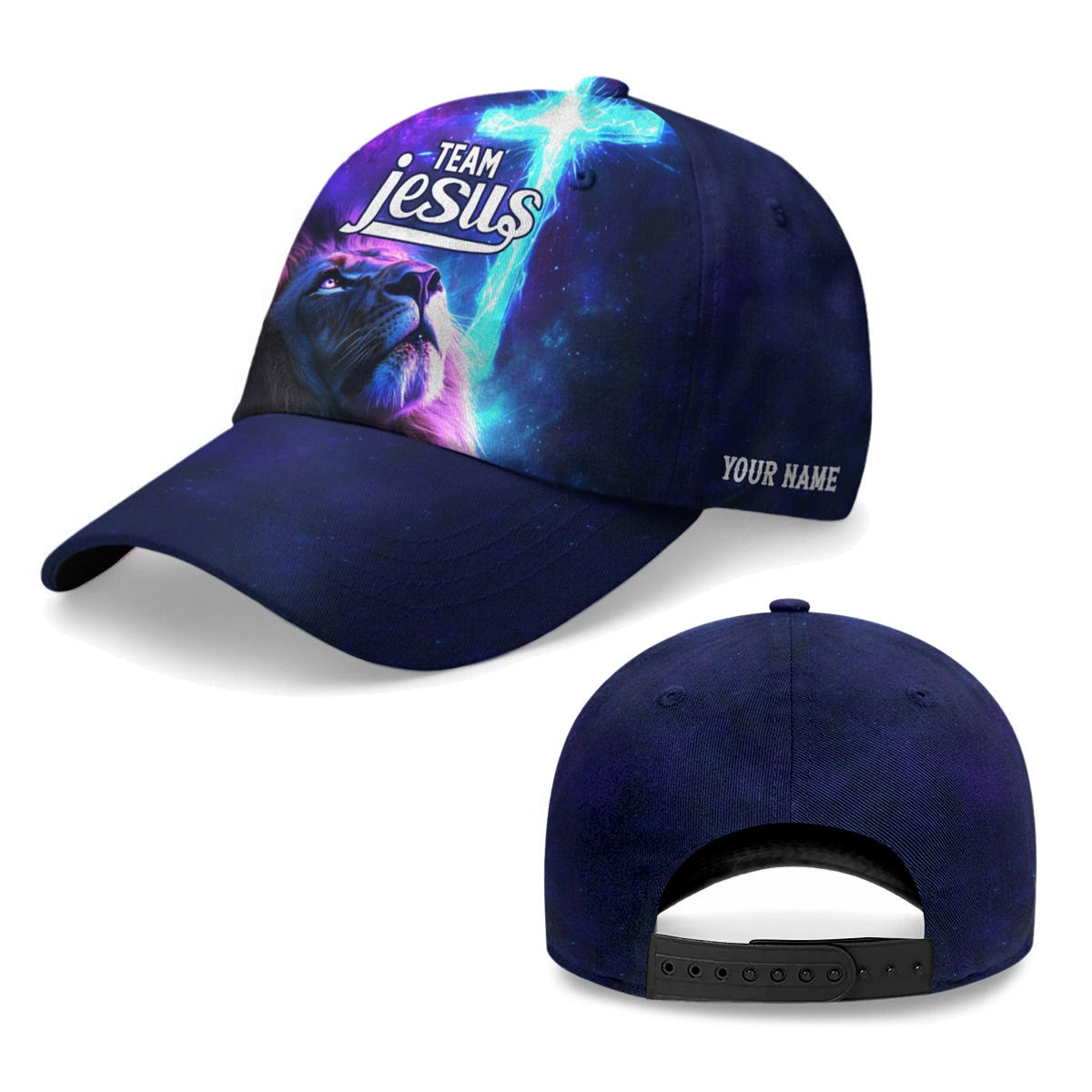 Team Jesus – Lion’s Faith & Heavenly Cross Baseball Cap