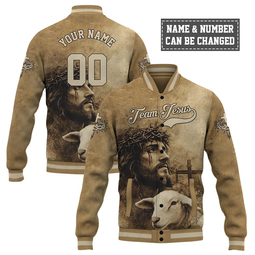 Team Jesus Good Shepherd Baseball Jacket