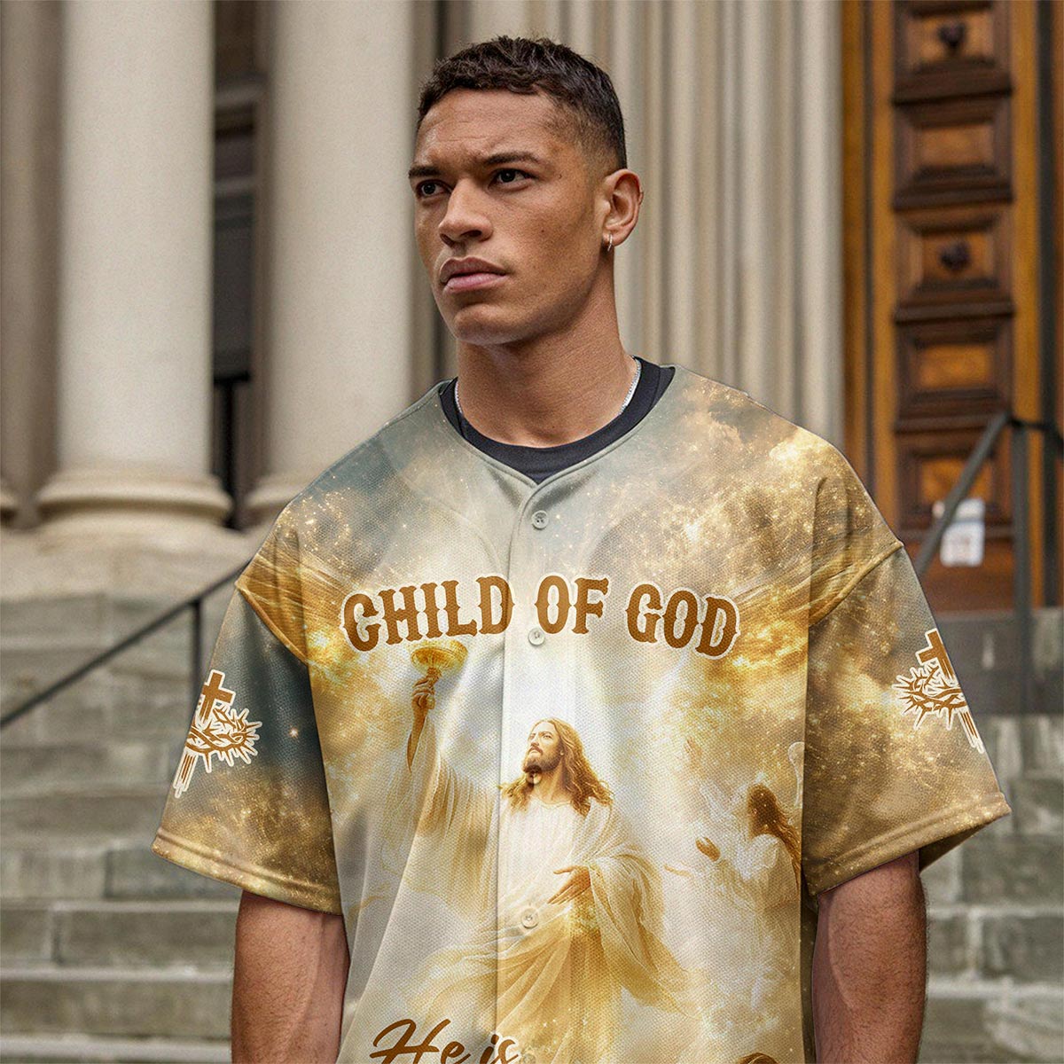 Child Of God He is Risen Custom Name Baseball Jersey