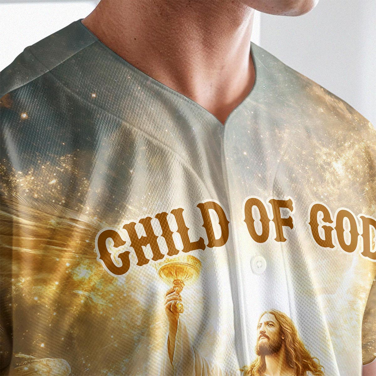Child Of God He is Risen Custom Name Baseball Jersey