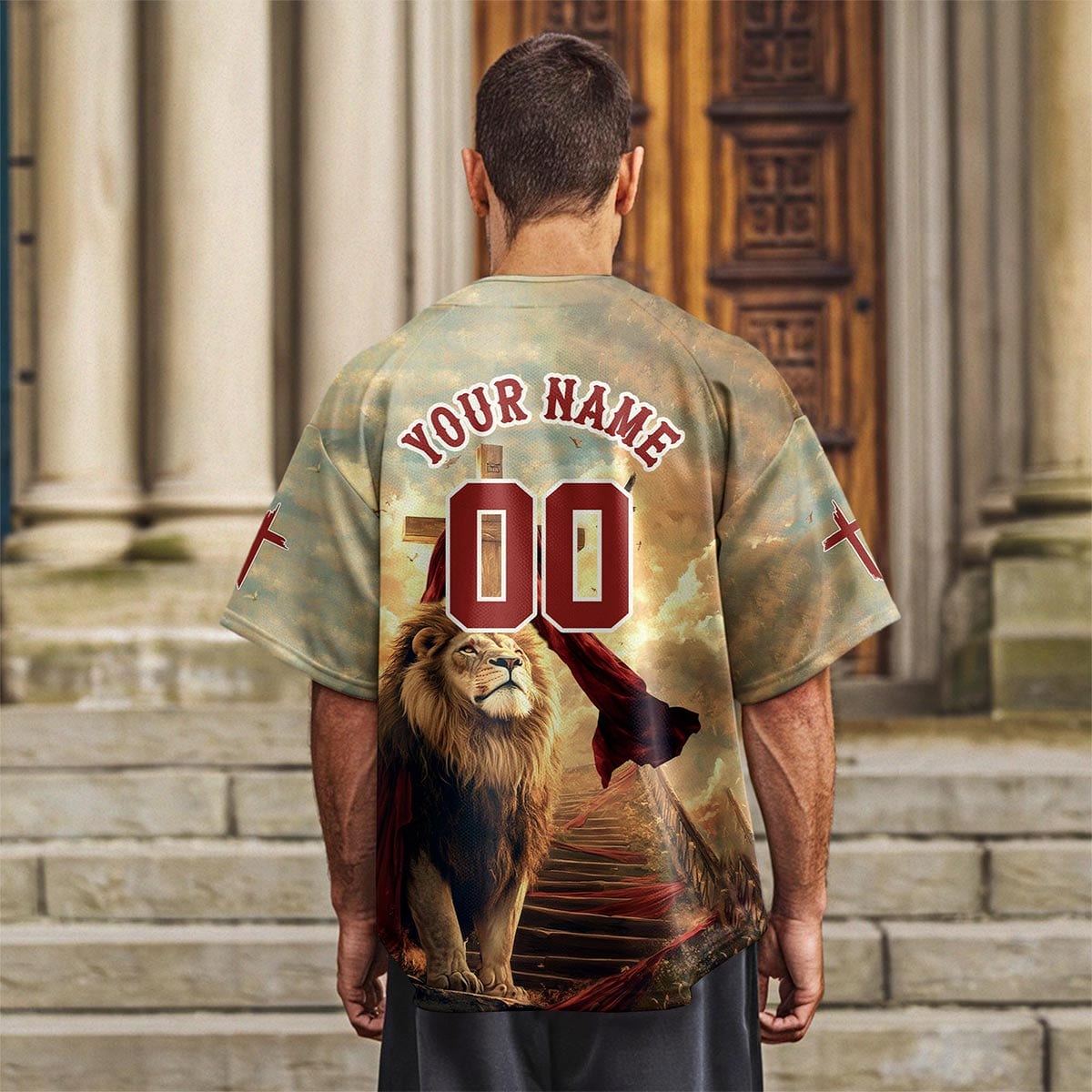 Be Strong and Courageous Baseball Jersey