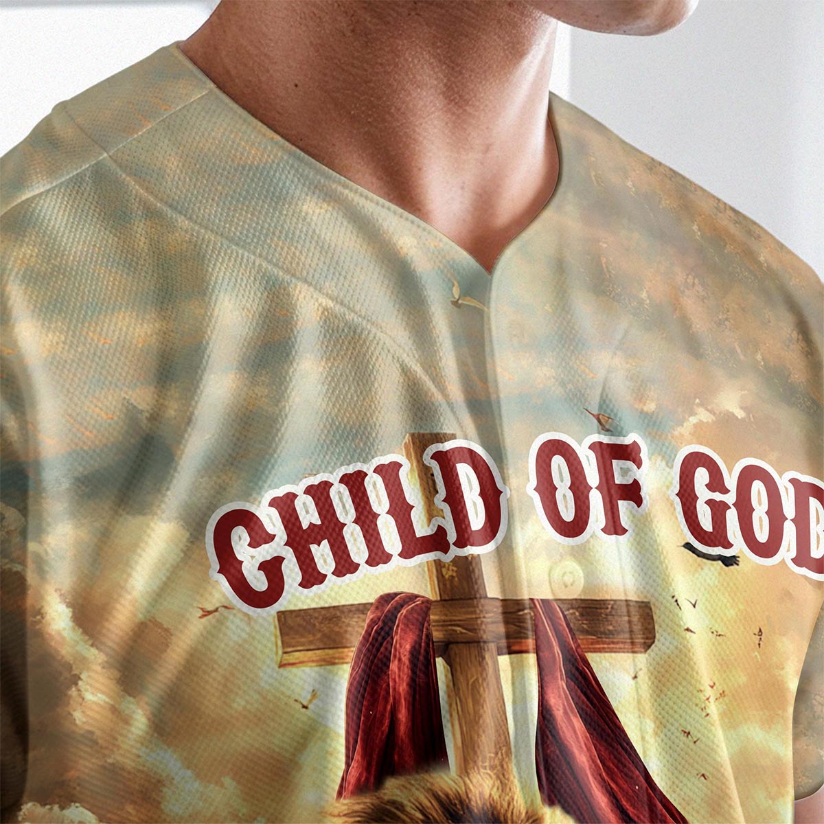 Be Strong and Courageous Custom Name Baseball Jersey