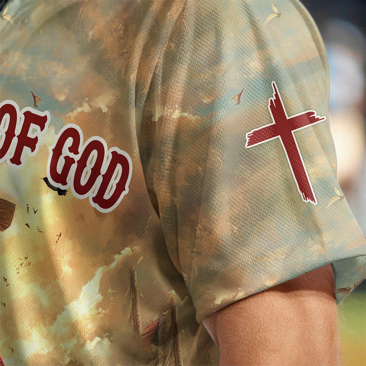 Be Strong and Courageous Custom Name Baseball Jersey