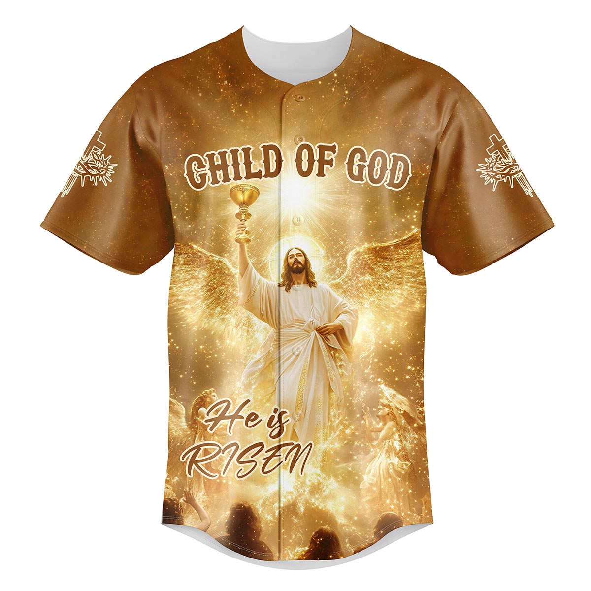 Child Of God Glory Risen Baseball Jersey