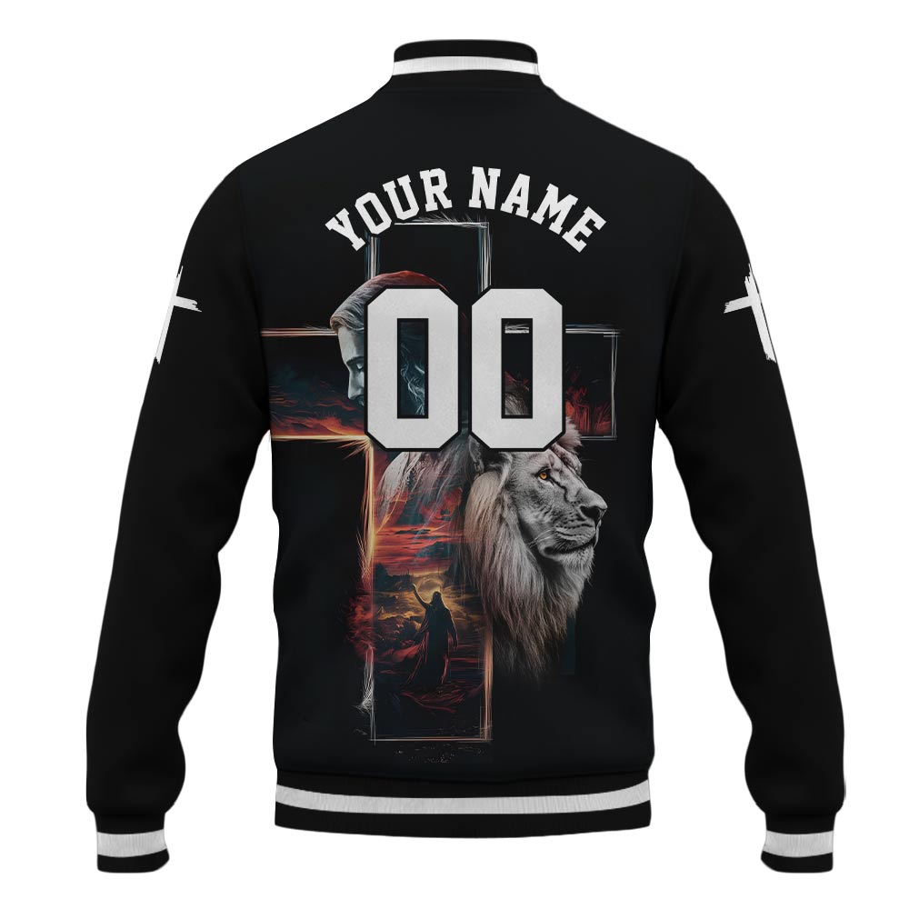 Warrior of Christ He is Risen Baseball Jacket
