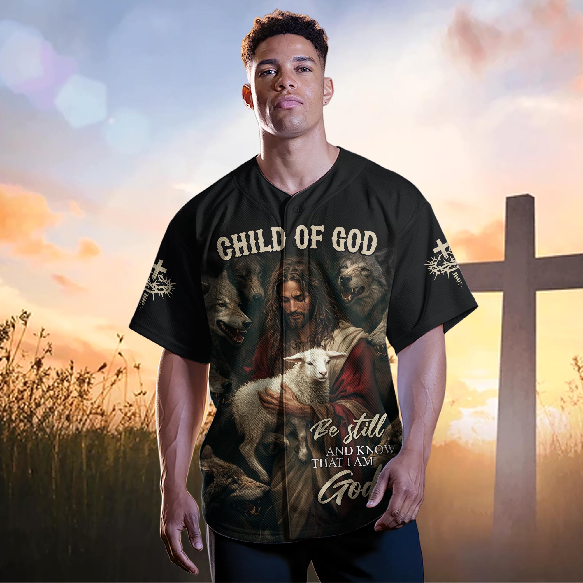 Be Still And Know That I Am God Baseball Jersey