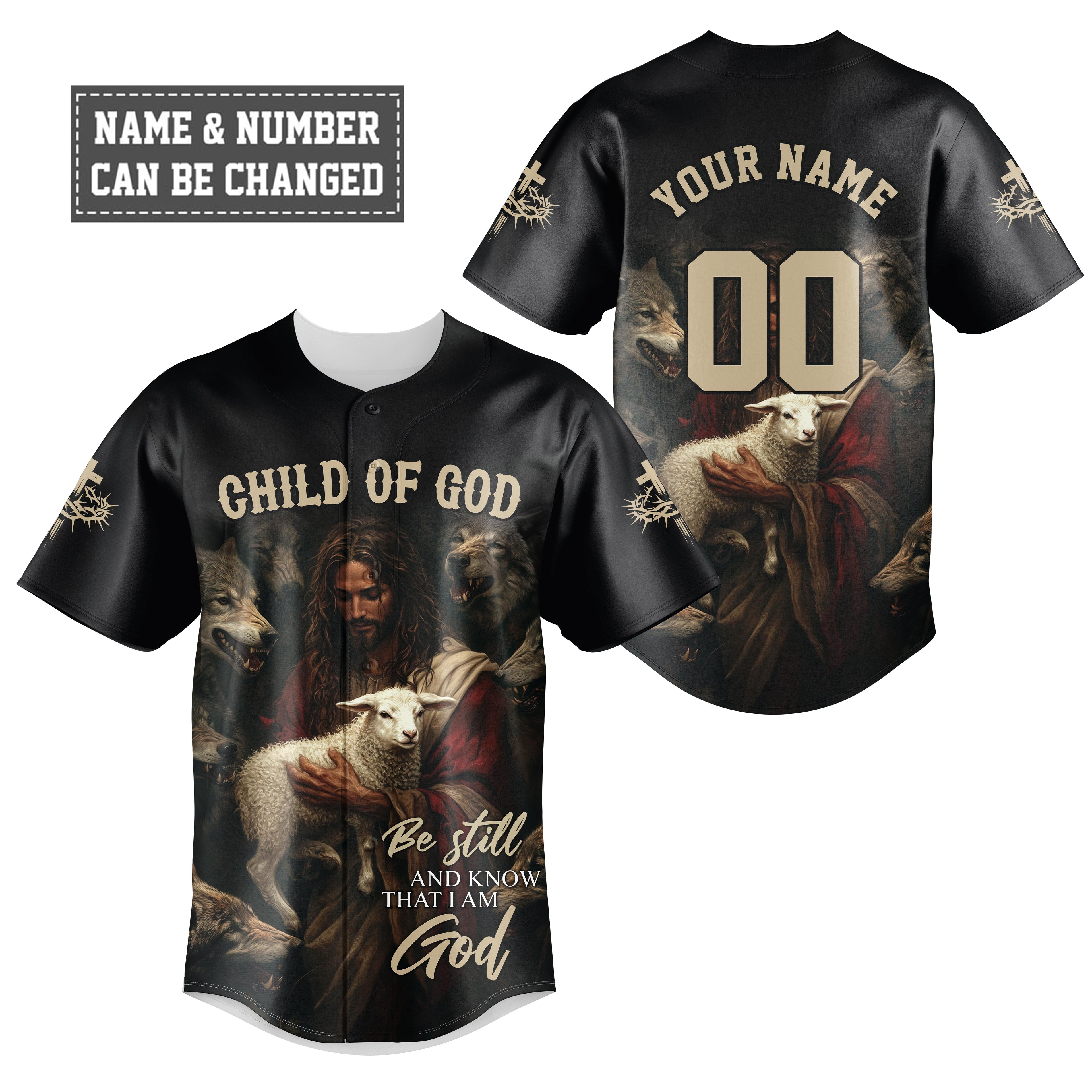 Be Still And Know That I Am God Baseball Jersey